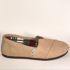 Toms Heritage Classic Natural Burlap Loafer 8.5M